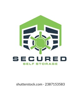 Self storage creative modern simple logo design concept