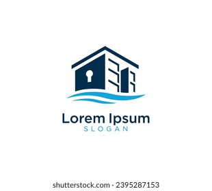 Logo-Design für Selbstspeicherung. Logo-Symbol für Container