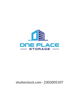 Self storage logo design template. Safe storage and letter mark vector illustration. With concept of letter o and storage symbol combination.