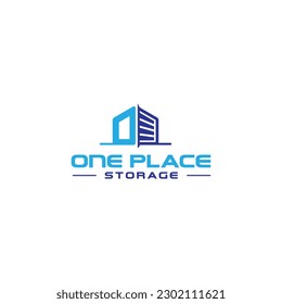 Self storage logo design template. Safe storage and letter mark vector illustration. With concept of letter o and storage symbol combination.