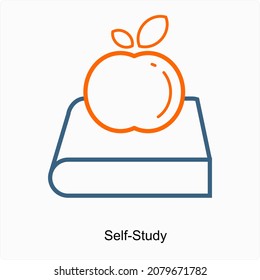 Self- Study or Education Icon Concept