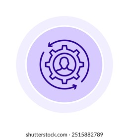 Self Transformation circle icon , vector, pixel perfect, illustrator file