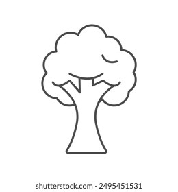 Self Wise Tree thinline icon , vector, pixel perfect, illustrator file