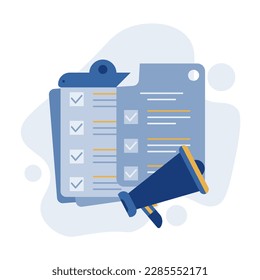 Self-assessment concept, evaluate yourself for personal development or work improvement concept. Modern Flat Illustration.