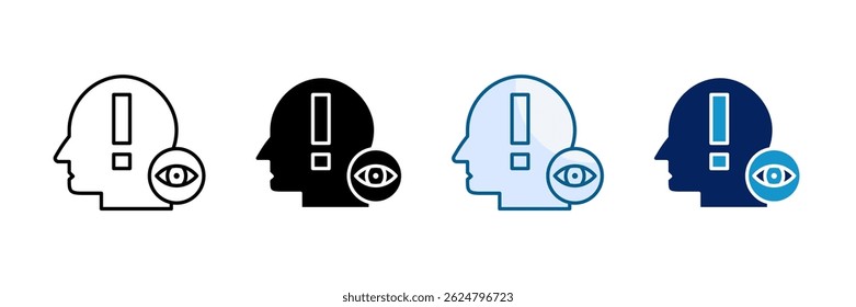 Self-Awareness Icon Set Multiple Style Collection