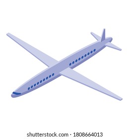 Self-care airplane traveling icon. Isometric of self-care airplane traveling vector icon for web design isolated on white background