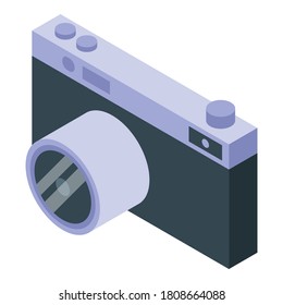 Self-care camera icon. Isometric of self-care camera vector icon for web design isolated on white background