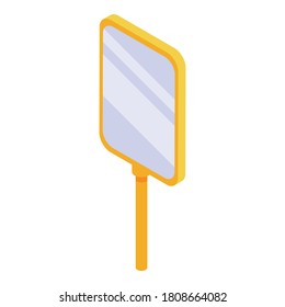 Self-care hand mirror icon. Isometric of self-care hand mirror vector icon for web design isolated on white background