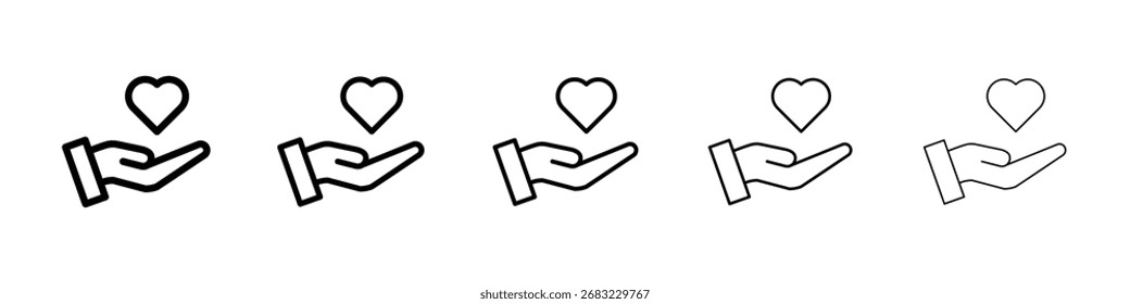Icono de autocuidado para el concepto móvil y el Diseño web.