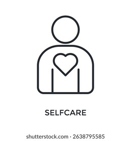 Selfcare Icon Outline Style. Vector Illustration For Graphic Design