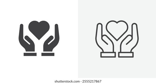 Selfcare icon. outlined vector style.