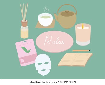 Self-care items to relax you.