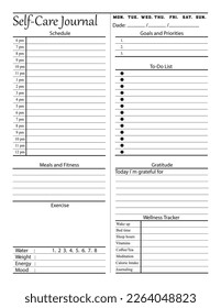 Self-Care Journal for Black Teen Girls Manuscript Size: 8.5 x 11 inches
