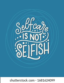 Selfcare lettering quote for blog or sale. Time to something nice. Beauty, body care, premium cosmetics, delicious, tasty food, ego. Modern calligraphy. Vector design print