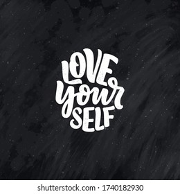 Selfcare lettering quote for blog or sale. Time to something nice. Beauty, body care, premium cosmetics, delicious, tasty food, ego. Modern calligraphy. Vector design print