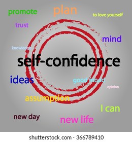 Self-confidence graphic theme