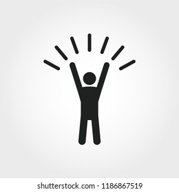 Self-Confidence icon. Monochrome element illustration. Self-Confidence icon design from soft skills collection. Web design, apps, software and print usage. - Shutterstock ID 1186867519