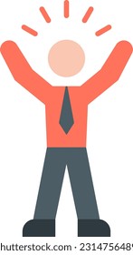 Selfconfident icon vector image. Suitable for mobile application web application and print media.