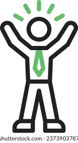 Selfconfident icon vector image. Suitable for mobile application web application and print media.