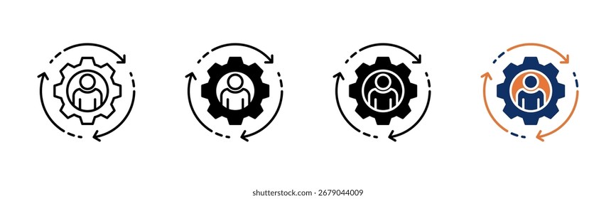 Self-Corrective icon sheet multiple style collection