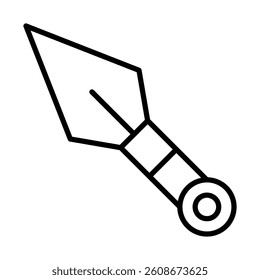 Selfdefense Tool Vector Line Icon Design