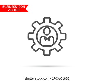 self-development concept Business line icon 10 eps. Flat design.