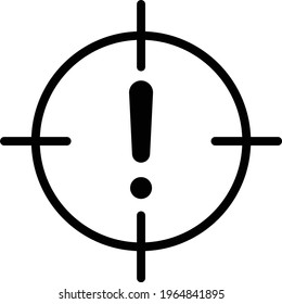 Self-driving Car Brake or Error Concept,  Autopilot exclamation Vector Glyph Icon Design, Autonomous driverless vehicle Symbol, Robo car Sign, Automated driving system stock illustration