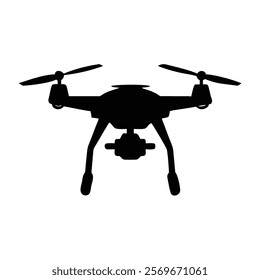 Selfe Camera drone silhouette vector design