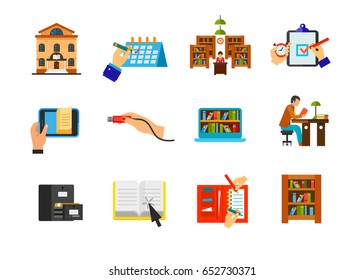 Self-education Icon set