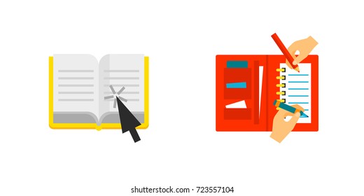 Self-education Icon set
