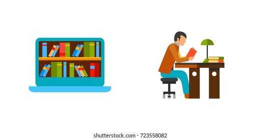 Self-education Icon set