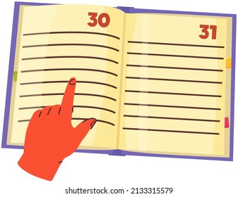 Self-education and studying concept. Hands hold book with paper pages and pagination. Reading literature using textbook. Printed book, edition, publication with typographic text and page numbers