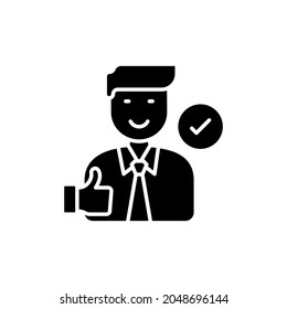 Icono de autoempleo en vector. Logotipo