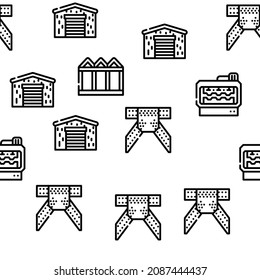 Autoencuadernación Vector De Construcción Metálica Patrón De Luminosidad Ilustración De Línea Delgada