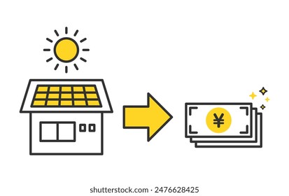 Self-generation and income from selling electricity.