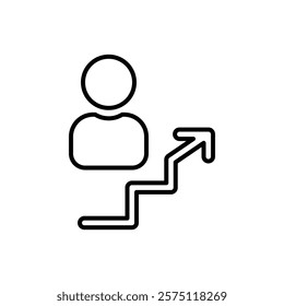 selfgrowth icon Simple outline illustration