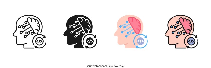 Selbst-Reparatur-Symbolpaket in mehreren Stilen