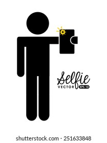 selfie concept design, vector illustration eps10 graphic 
