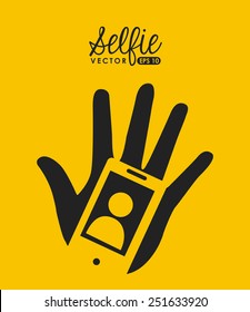 selfie concept design, vector illustration eps10 graphic 
