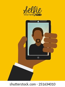 selfie concept design, vector illustration eps10 graphic 