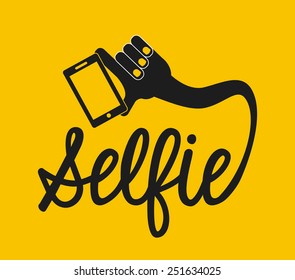 selfie concept design, vector illustration eps10 graphic 