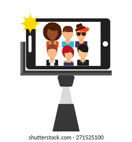 selfie concept design, vector illustration eps10 graphic 