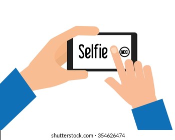 selfie concept design, vector illustration eps10 graphic 