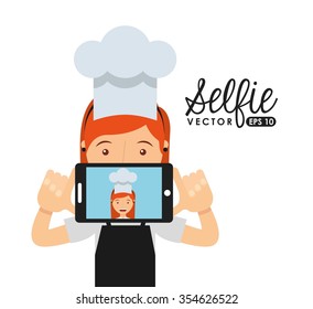 selfie concept design, vector illustration eps10 graphic 