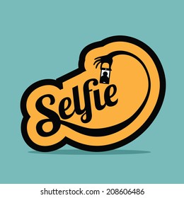 Selfie Design Element EPS 10 vector