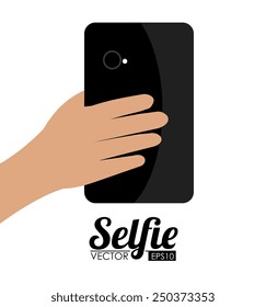 Selfie design, vector illustration.