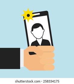 selfie design, vector illustration eps10 graphic 