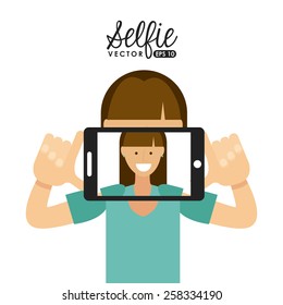 selfie design, vector illustration eps10 graphic 