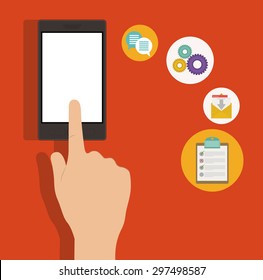 Selfie digital design, vector illustration eps 10