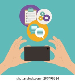 Selfie digital design, vector illustration eps 10